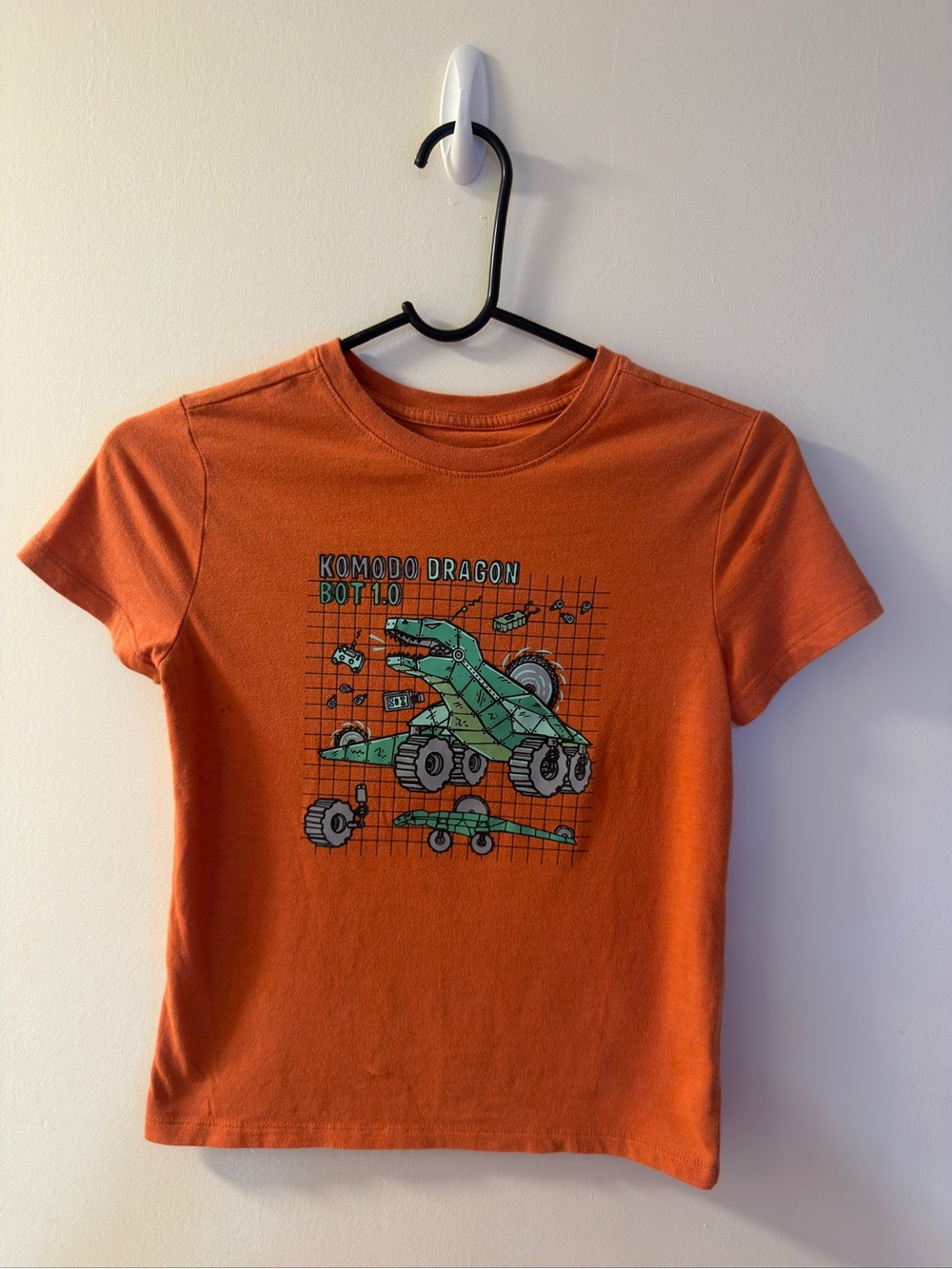 Cat & Jack Orange Komodo Dragon Bot Graphic Tee